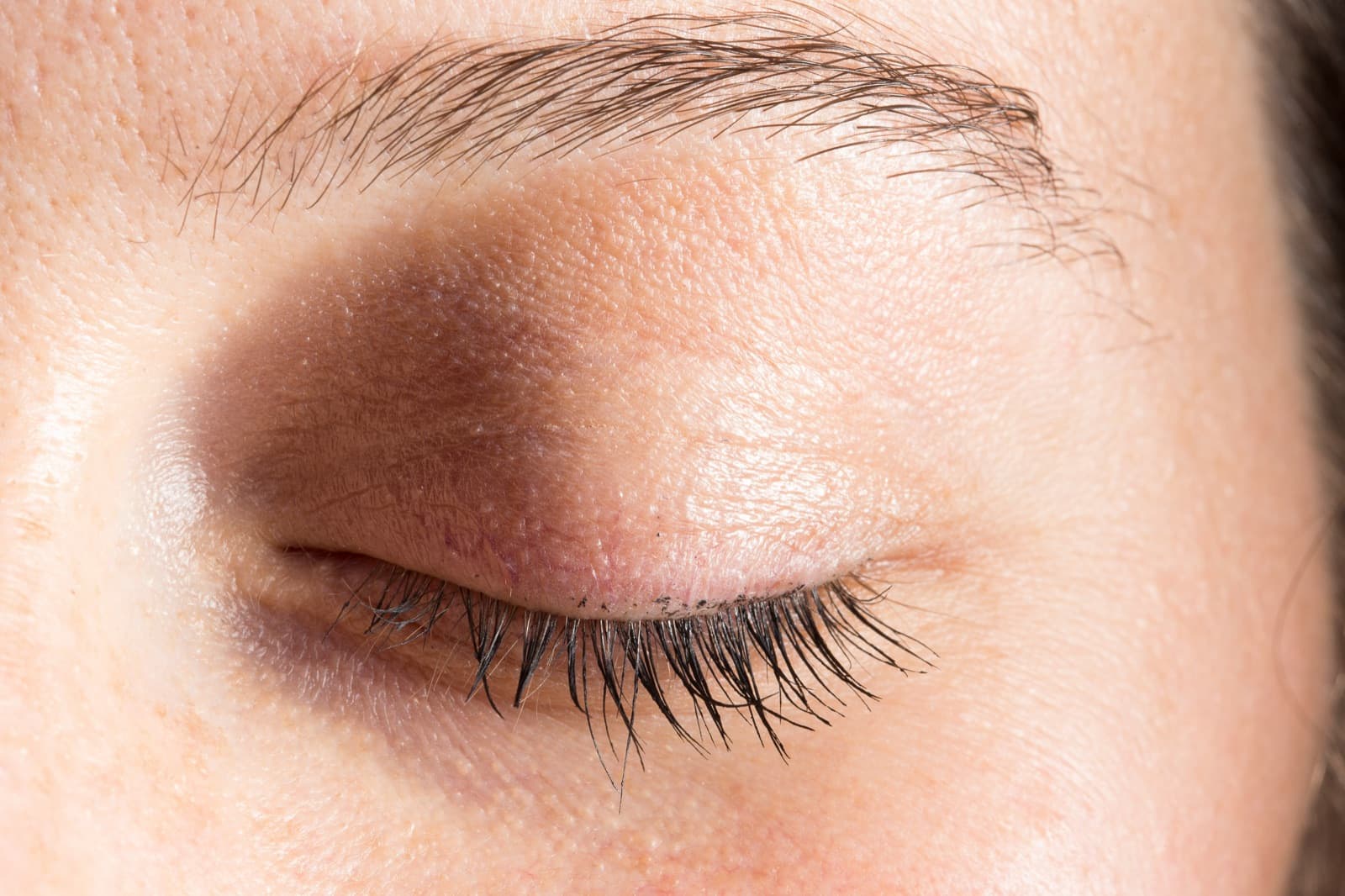 Close-up of a closed eye